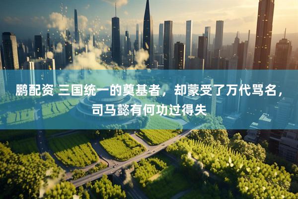 鹏配资 三国统一的奠基者，却蒙受了万代骂名，司马懿有何功过得失