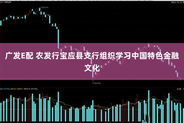 广发E配 农发行宝应县支行组织学习中国特色金融文化