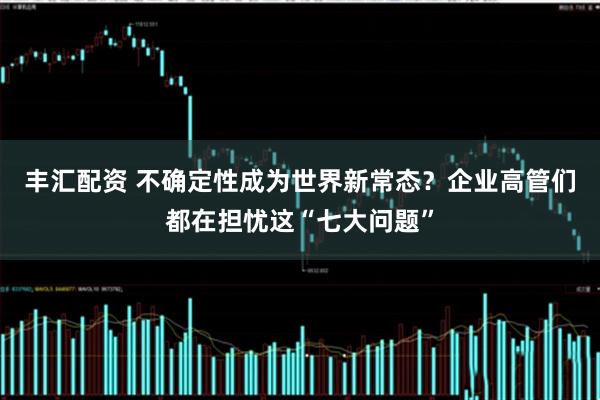 丰汇配资 不确定性成为世界新常态？企业高管们都在担忧这“七大问题”